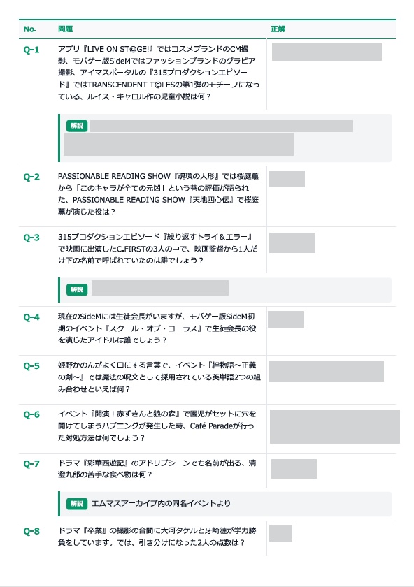 SideM劇中劇クイズ200