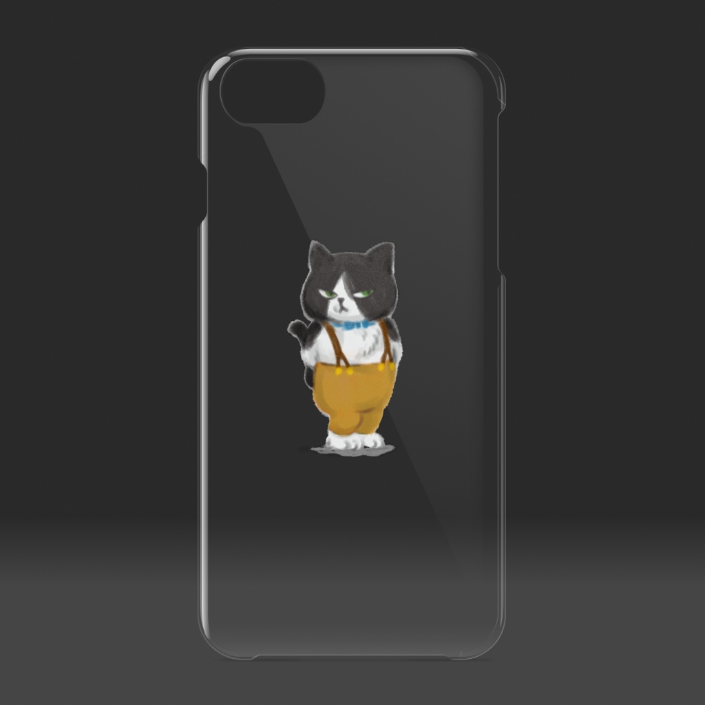 不機嫌なネコ iPhoneケース