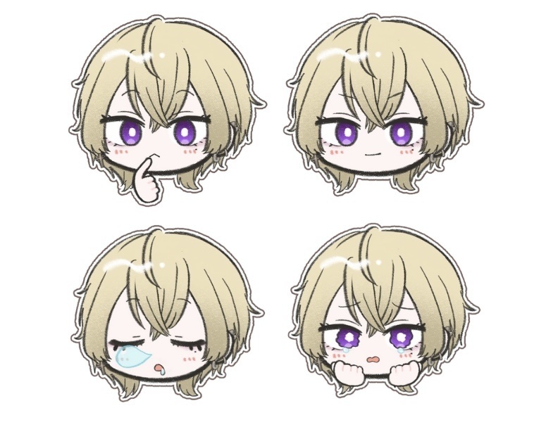 ふわふわミニステッカー４枚セット