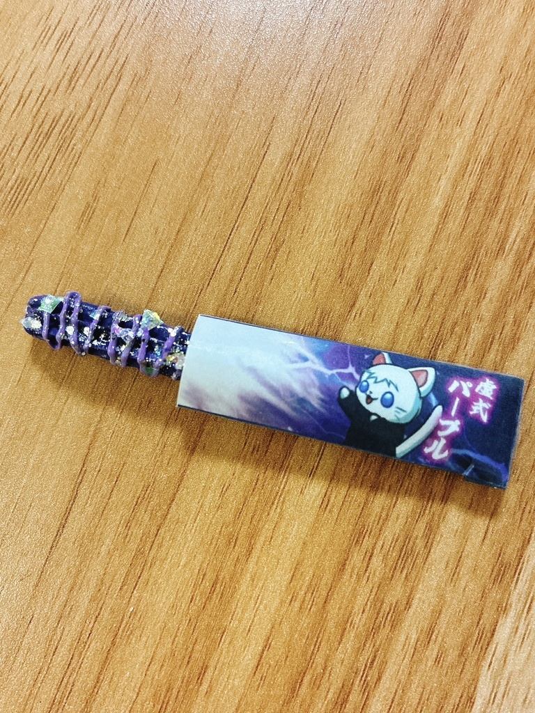紫のミニチュアチュロス