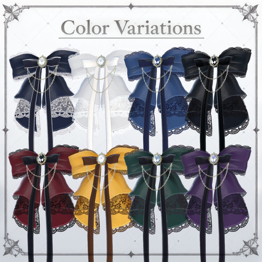 Satin×Lace Ribbon【サテン×レースリボン】