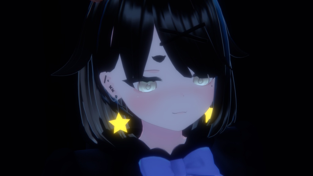 【20アバター対応】star & fur earrings set.