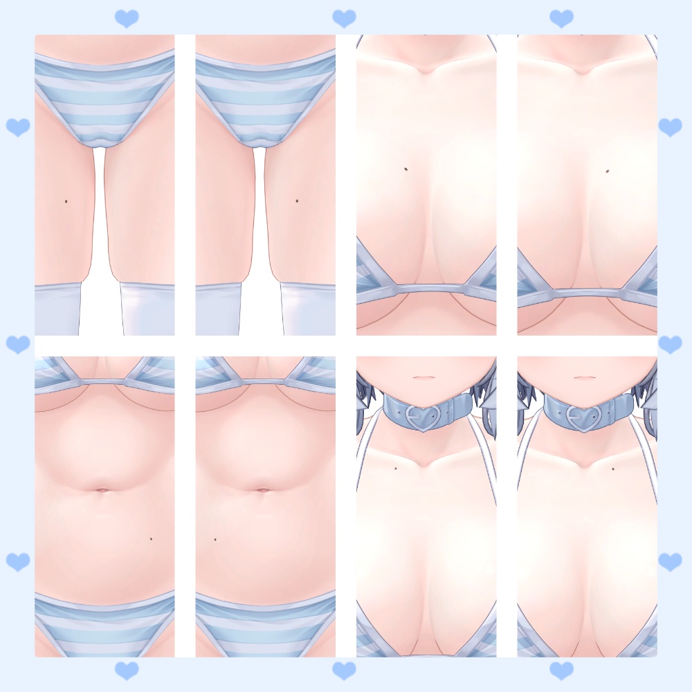 【SALE中】クマリちゃん用ほくろテクスチャ。【14種】