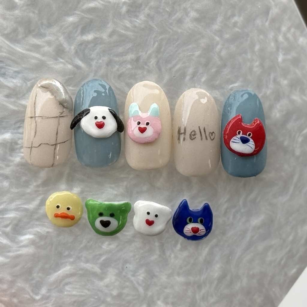 もじょじょじょ★ネイルパーツ7個セット
