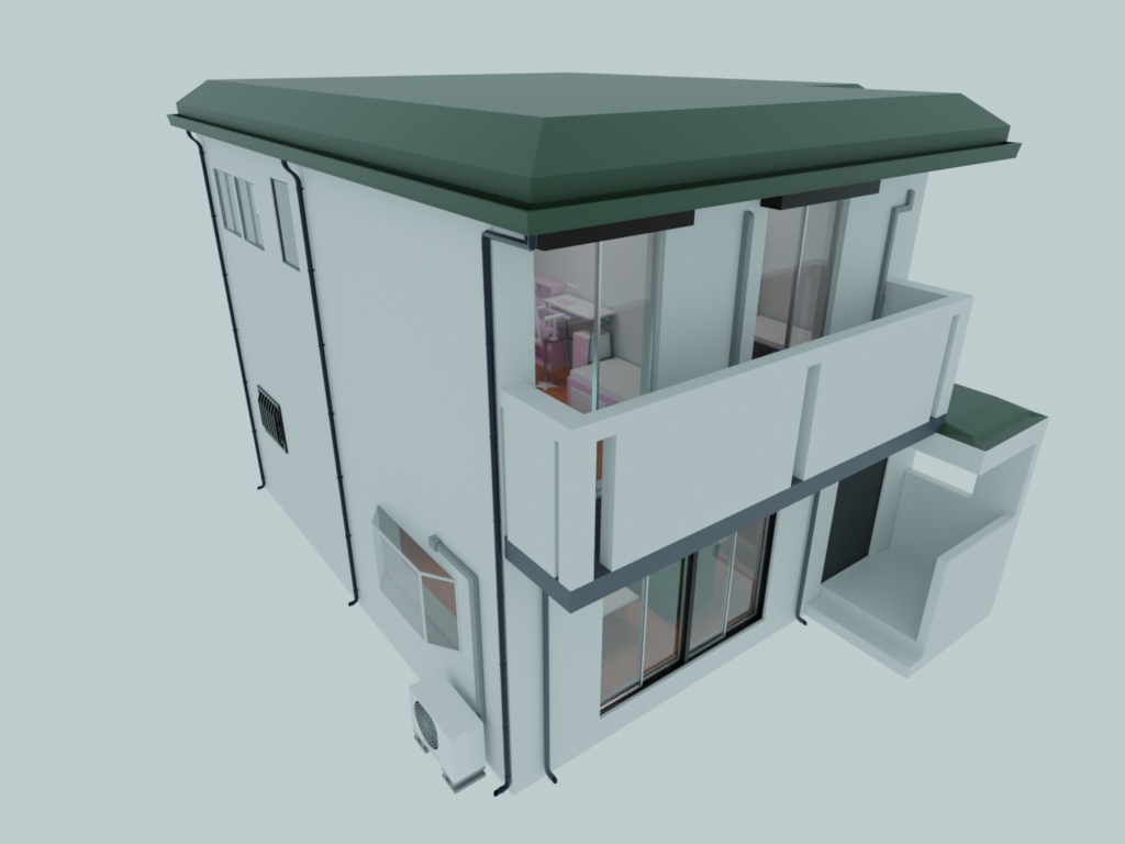 一軒家 3D