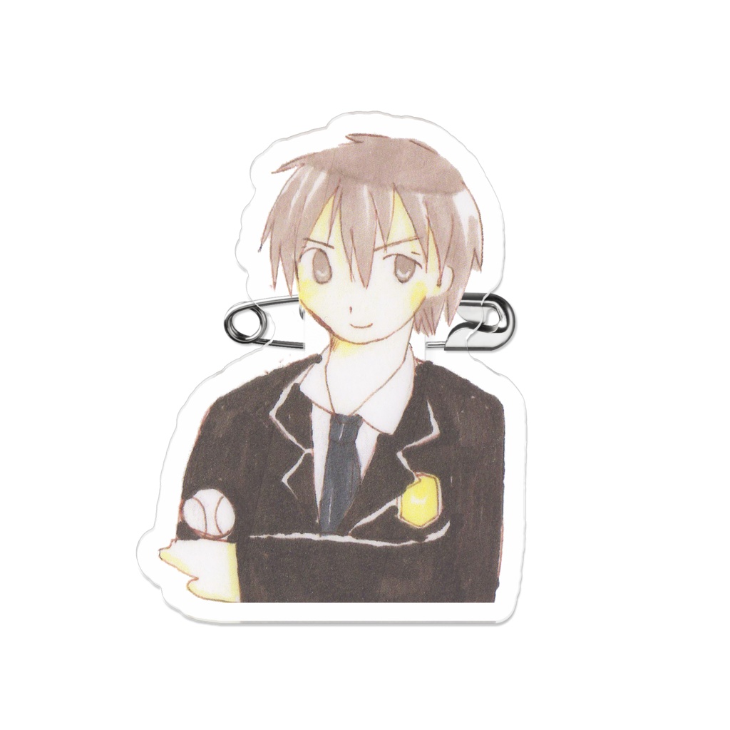 ダイヤのA沢村のアクリルバッジ