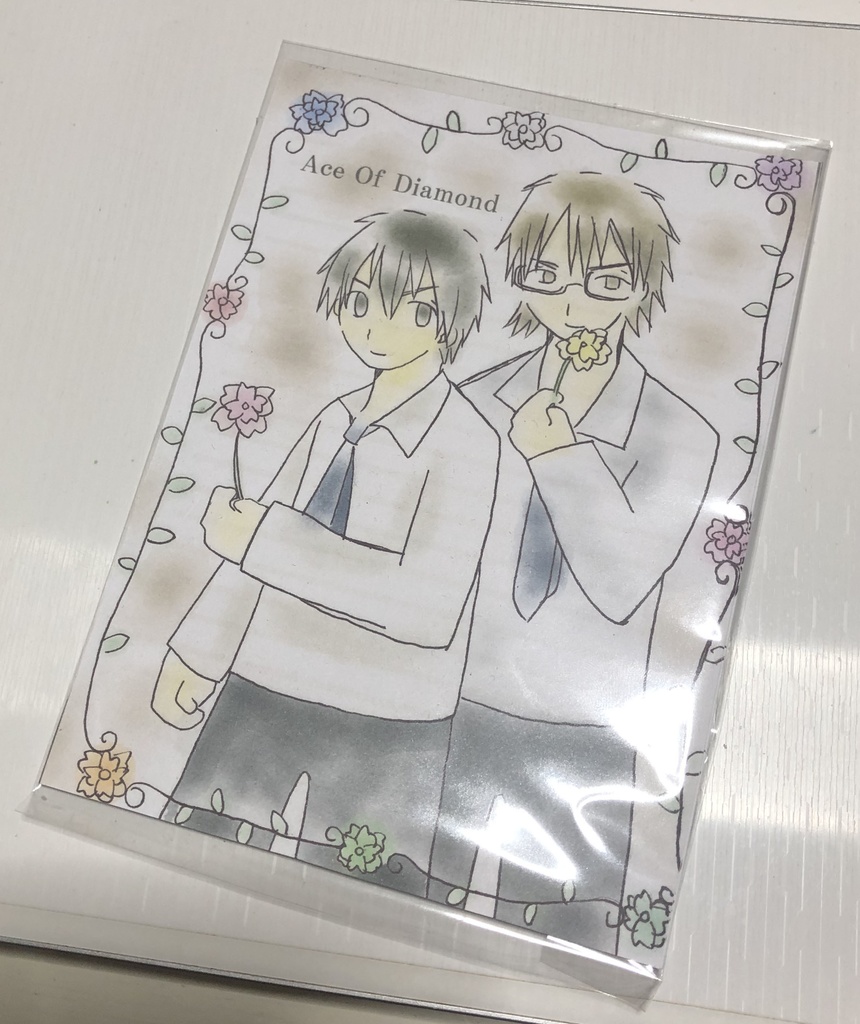 ダイヤのA御沢のバラの便箋