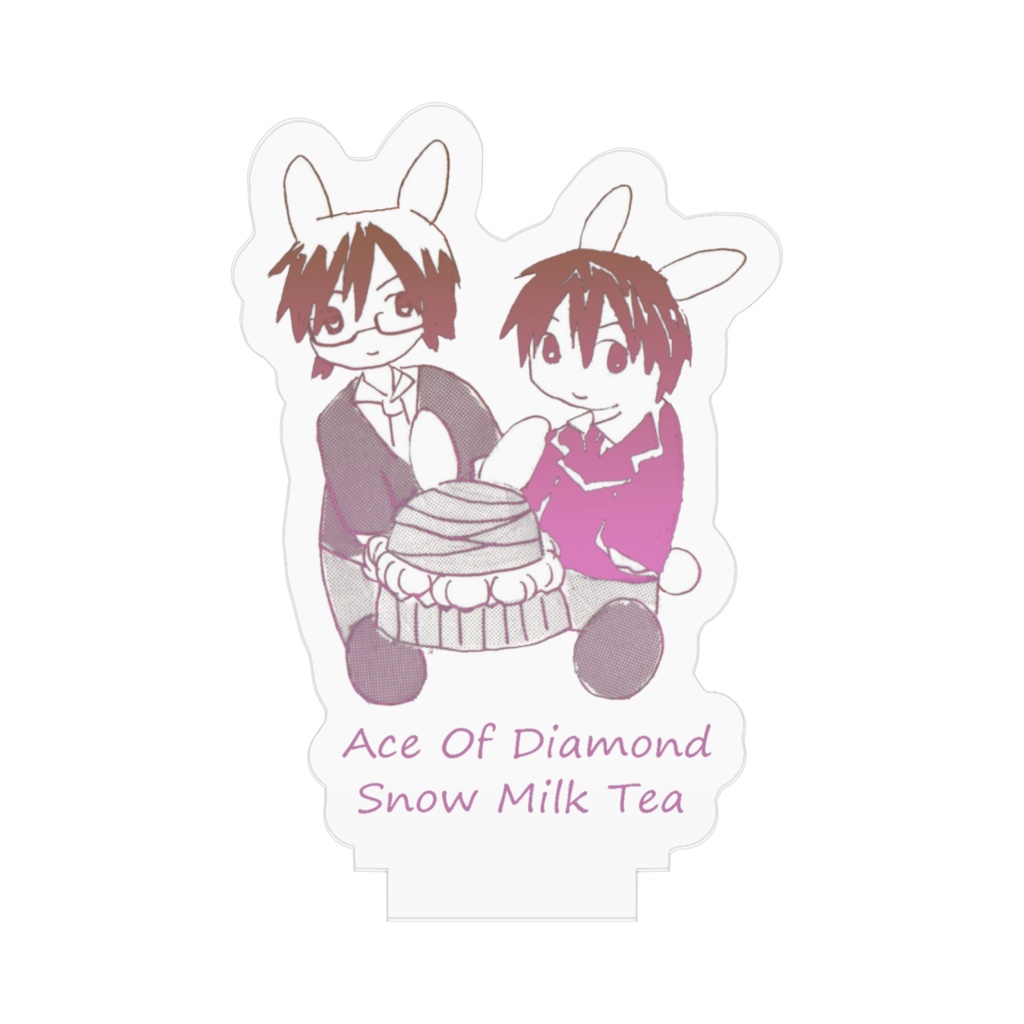 ダイヤのA御沢のうさみみカップケーキのアクリルフィギュア