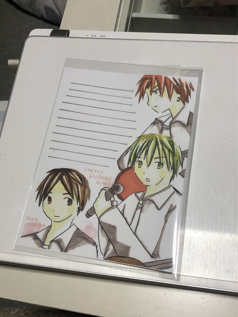 創作漫画Cherry blossom Nightのバンドの便箋
