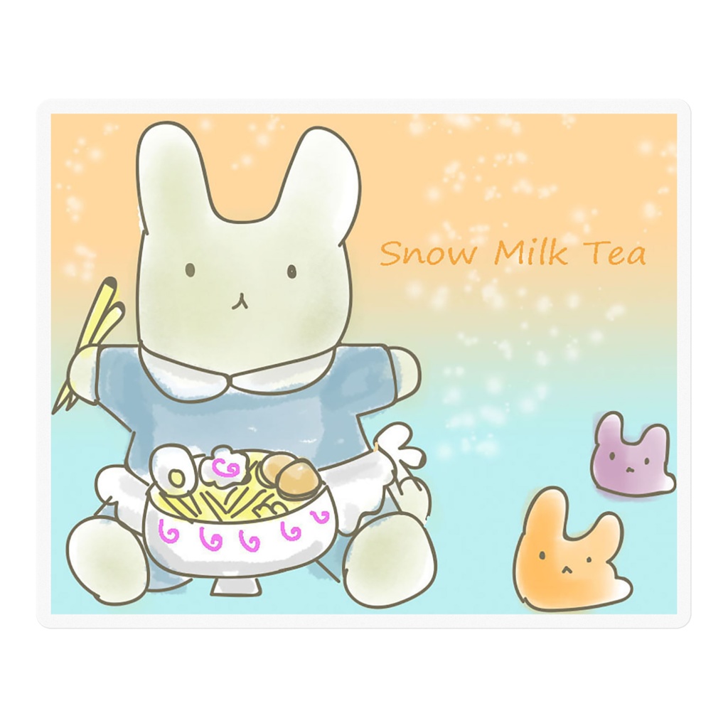 Sumomoたちのラーメンのクリアステッカー