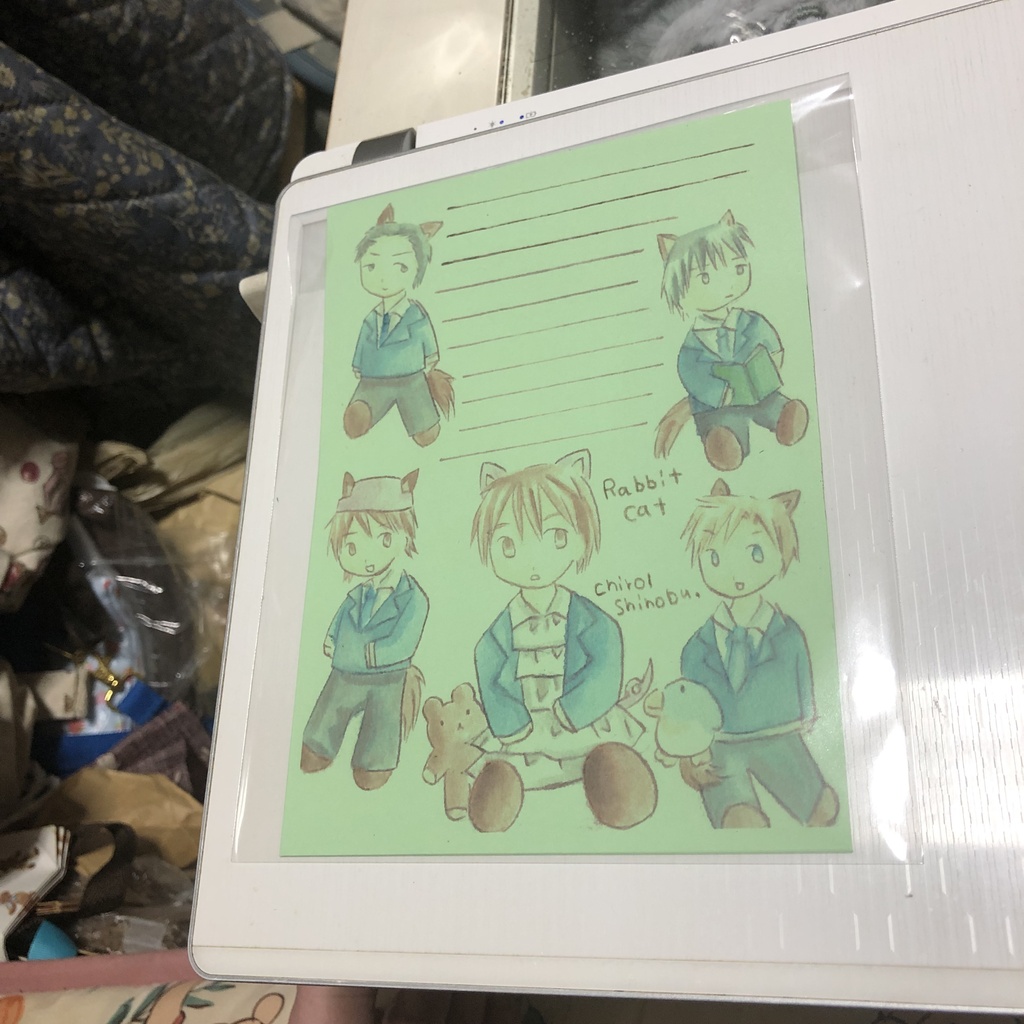 創作ラブコメディ ラビットキャットの付録風便箋