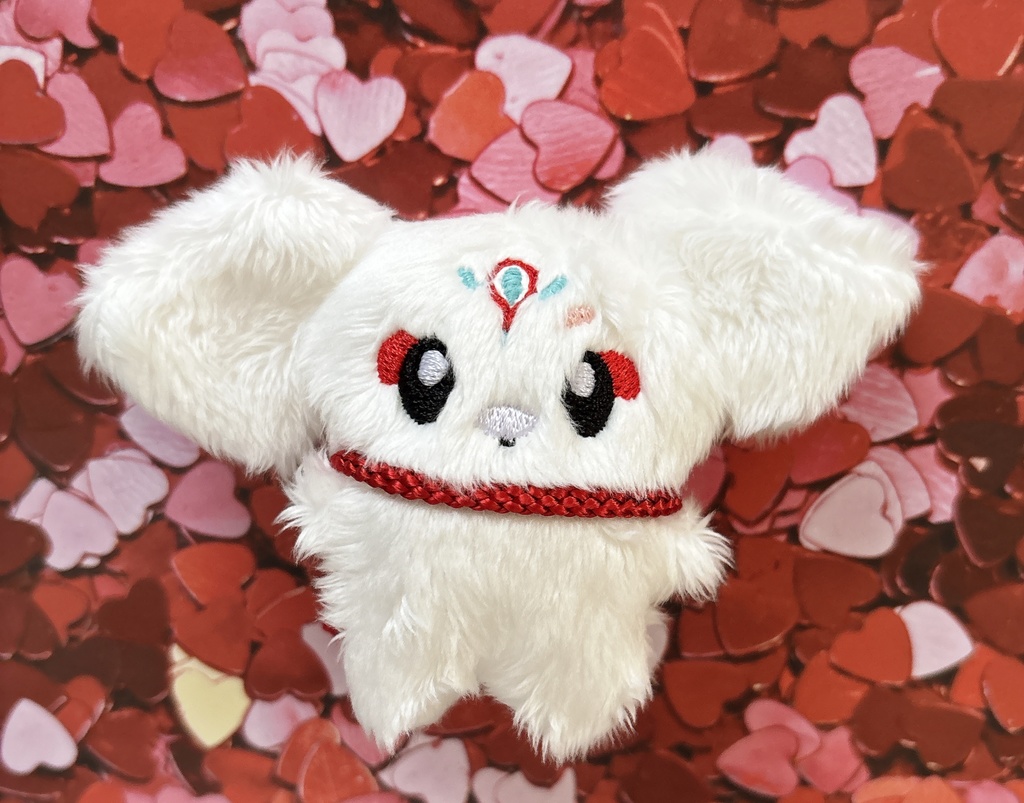 お稲荷犬の朱雀マスコット