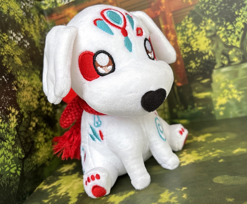 お稲荷犬の「朱雀」ぬいぐるみ