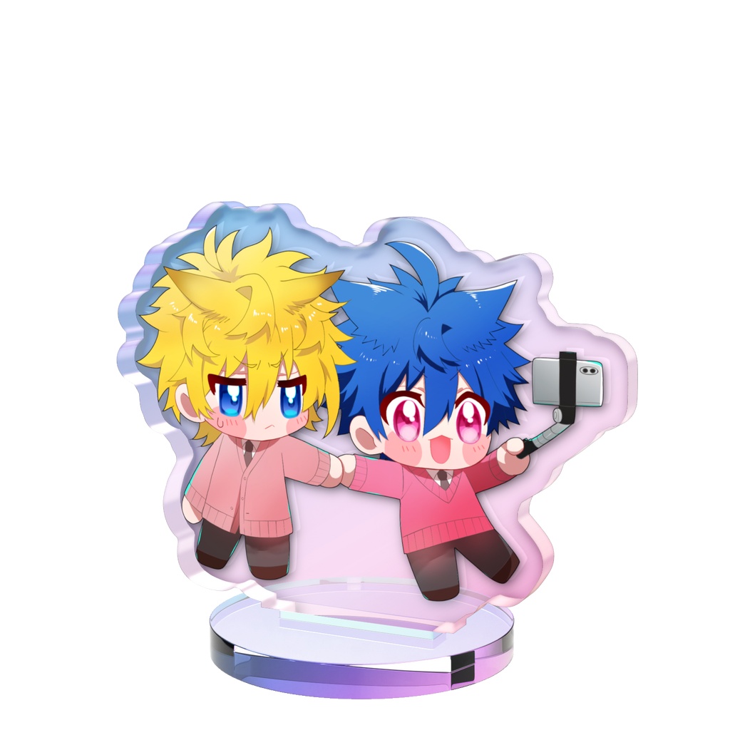 ユイガ先輩と桜良のオーロラアクスタ