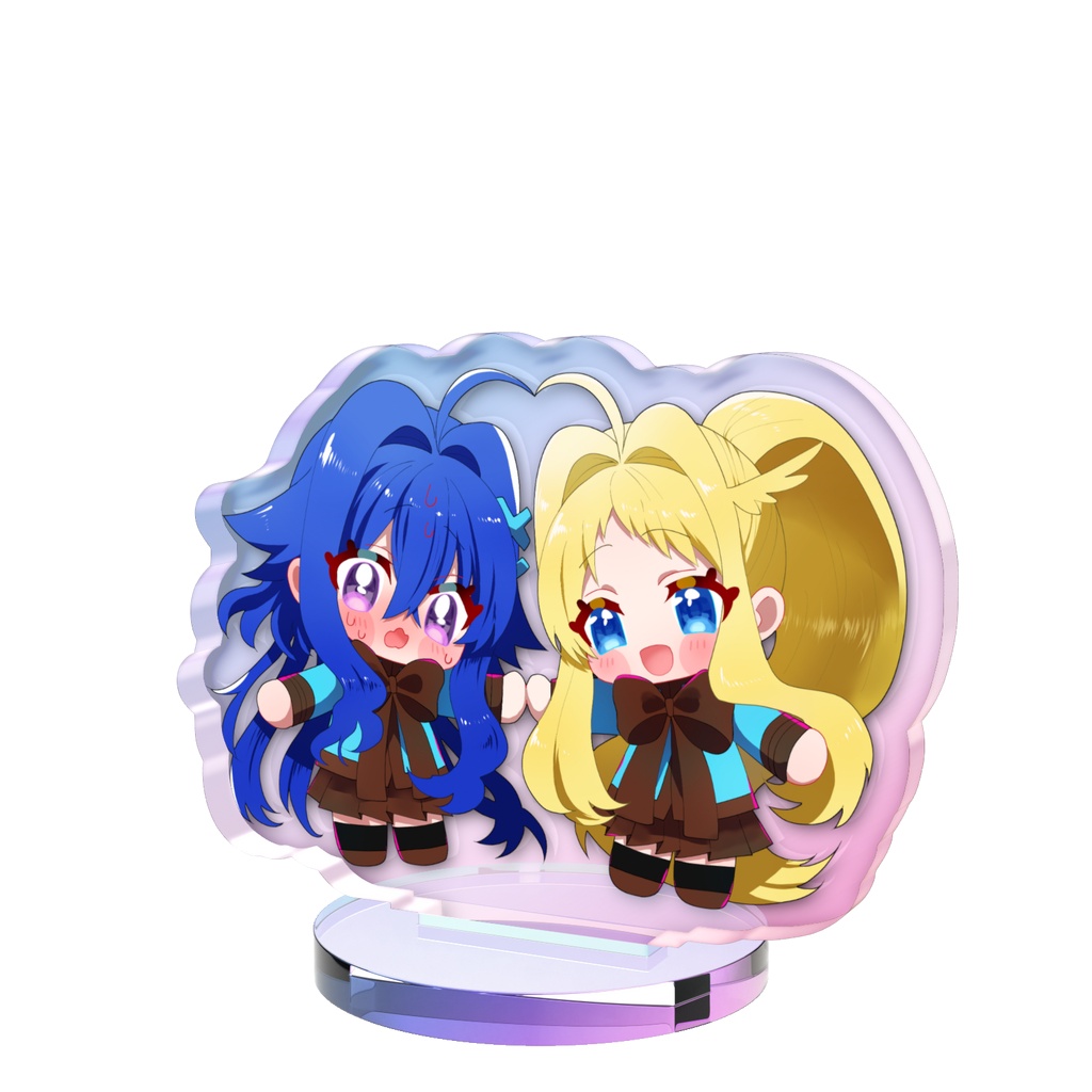 明日葉さんと朝日奈さんのオーロラアクスタ