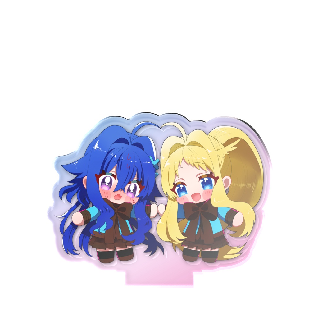 明日葉さんと朝日奈さんのオーロラアクスタ