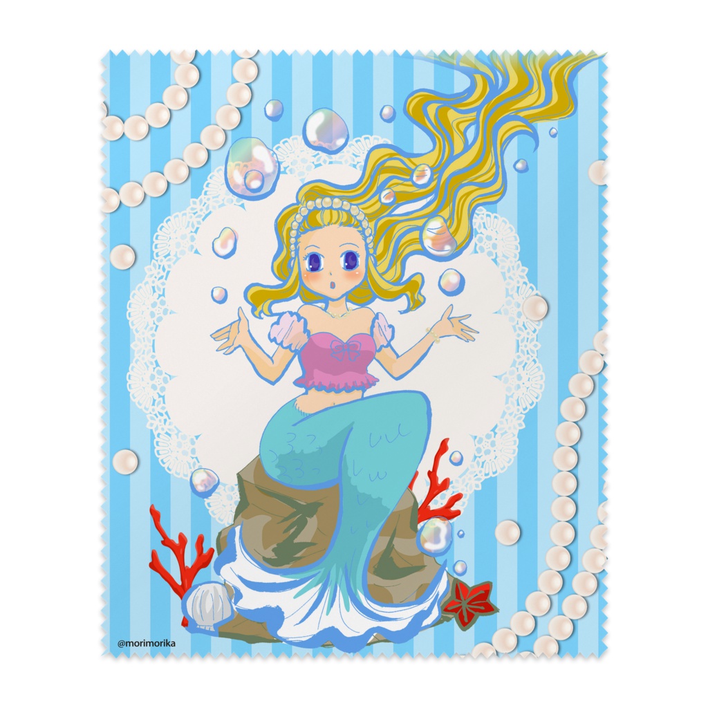 メガネ拭き(人魚姫)