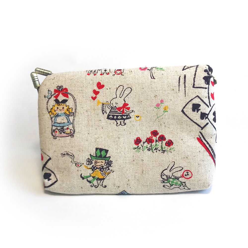 四角がまくちカードケース(natural alice)