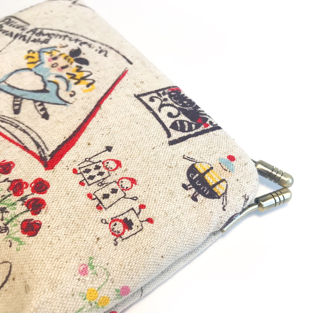 四角がまくちカードケース(natural alice)