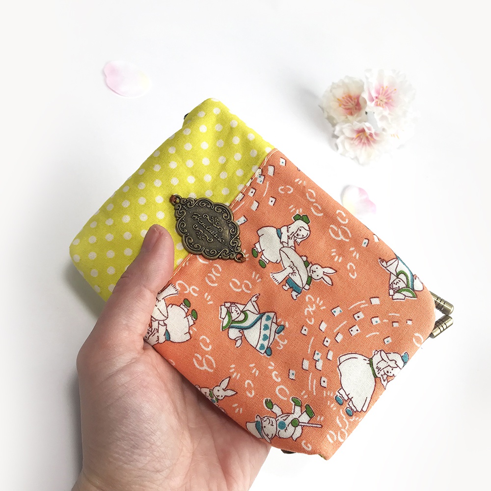 アリスのカード・名刺入れ(イエロー×オレンジ)