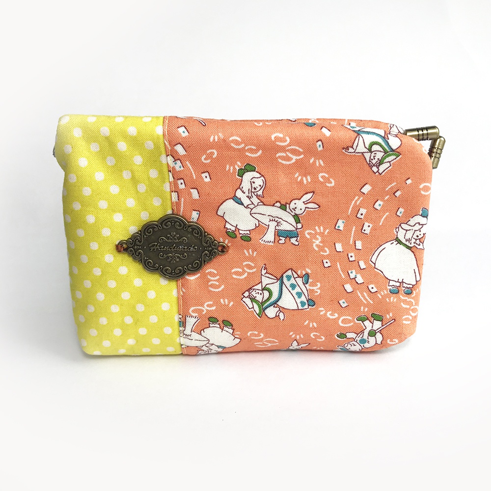 アリスのカード・名刺入れ(イエロー×オレンジ)