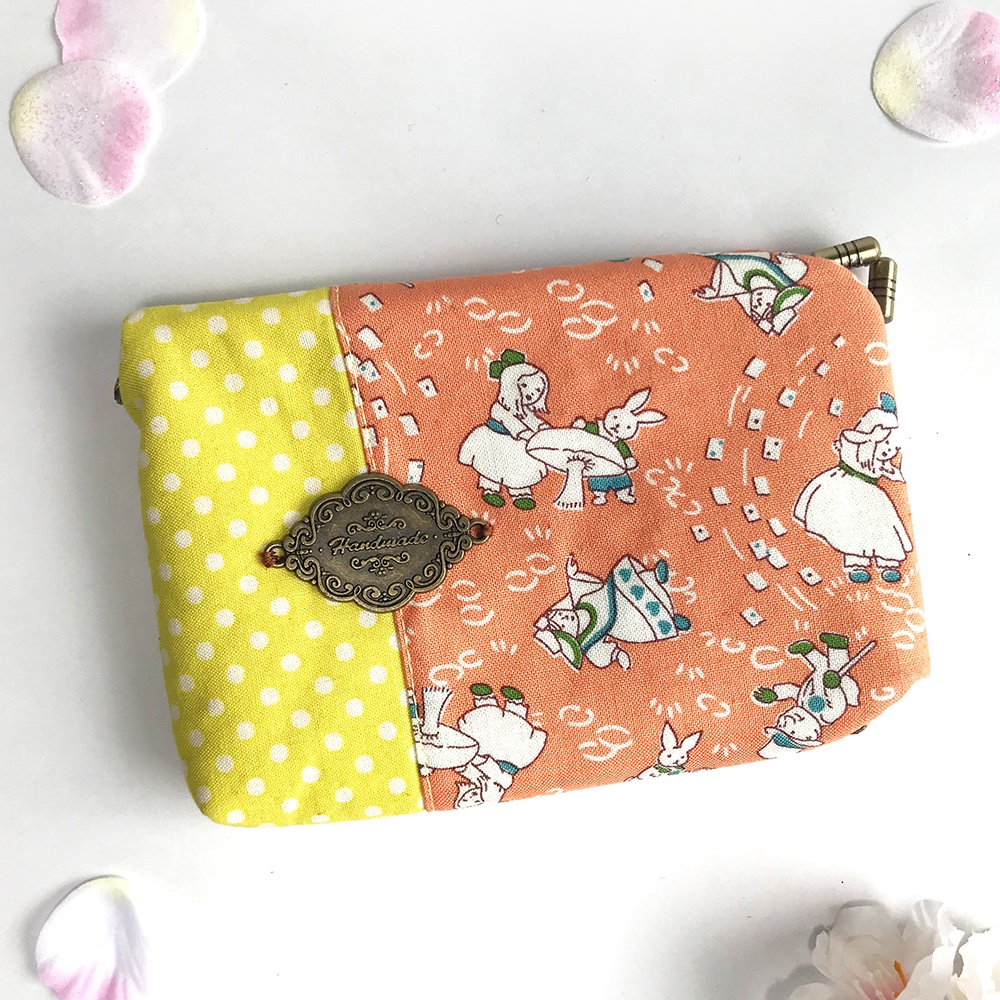 アリスのカード・名刺入れ(イエロー×オレンジ)