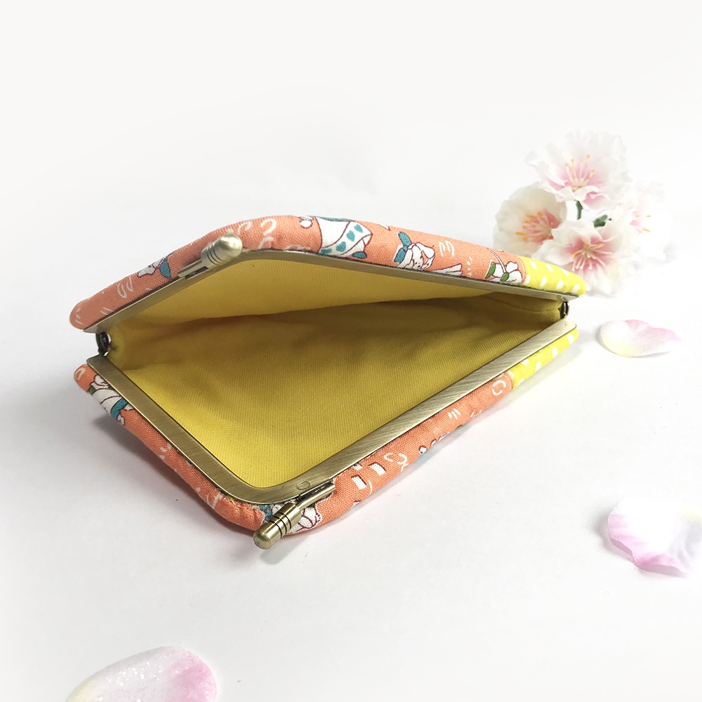 アリスのカード・名刺入れ(イエロー×オレンジ)