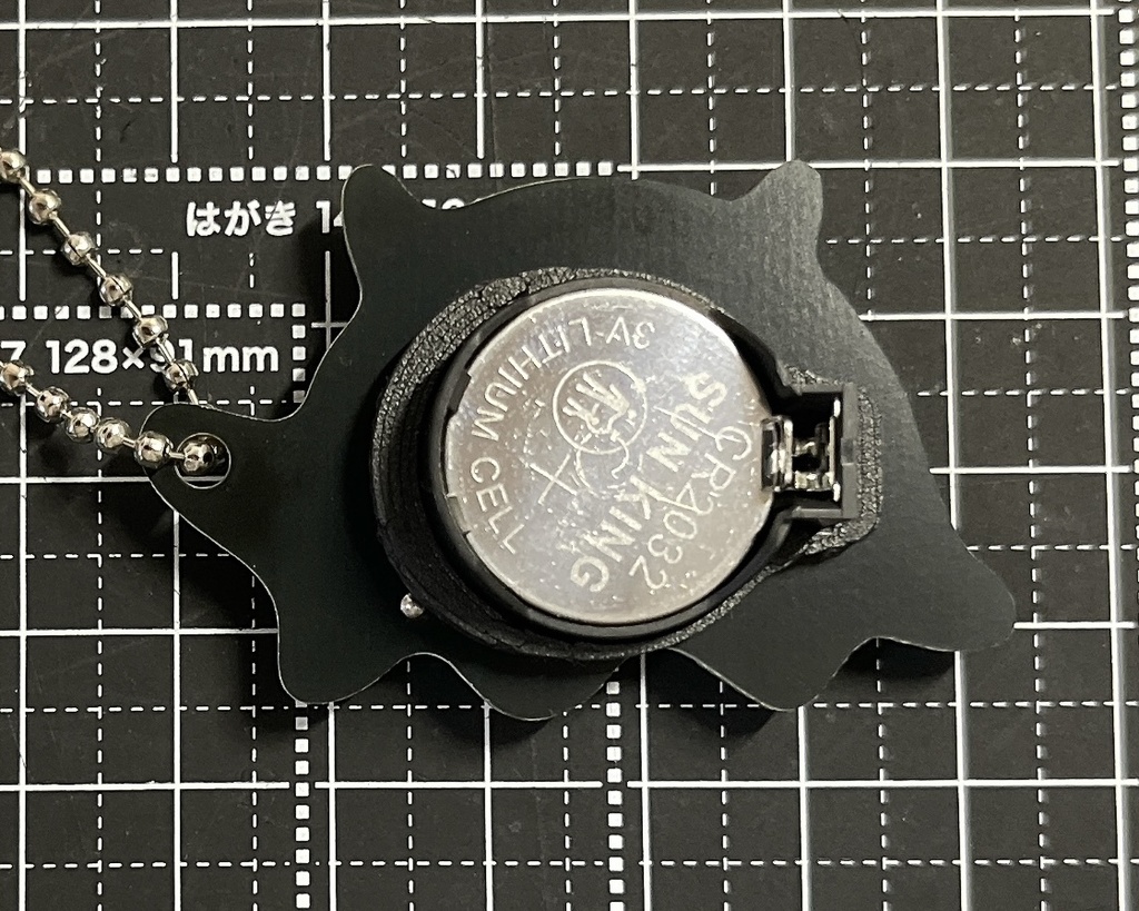 <全6色> Lチカ黒メンダコキーホルダー