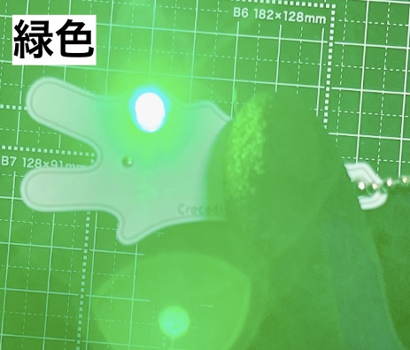 <全6色> Lチカ白ワニキーホルダー