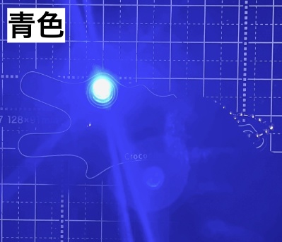 <全6色> Lチカ黒ワニキーホルダー