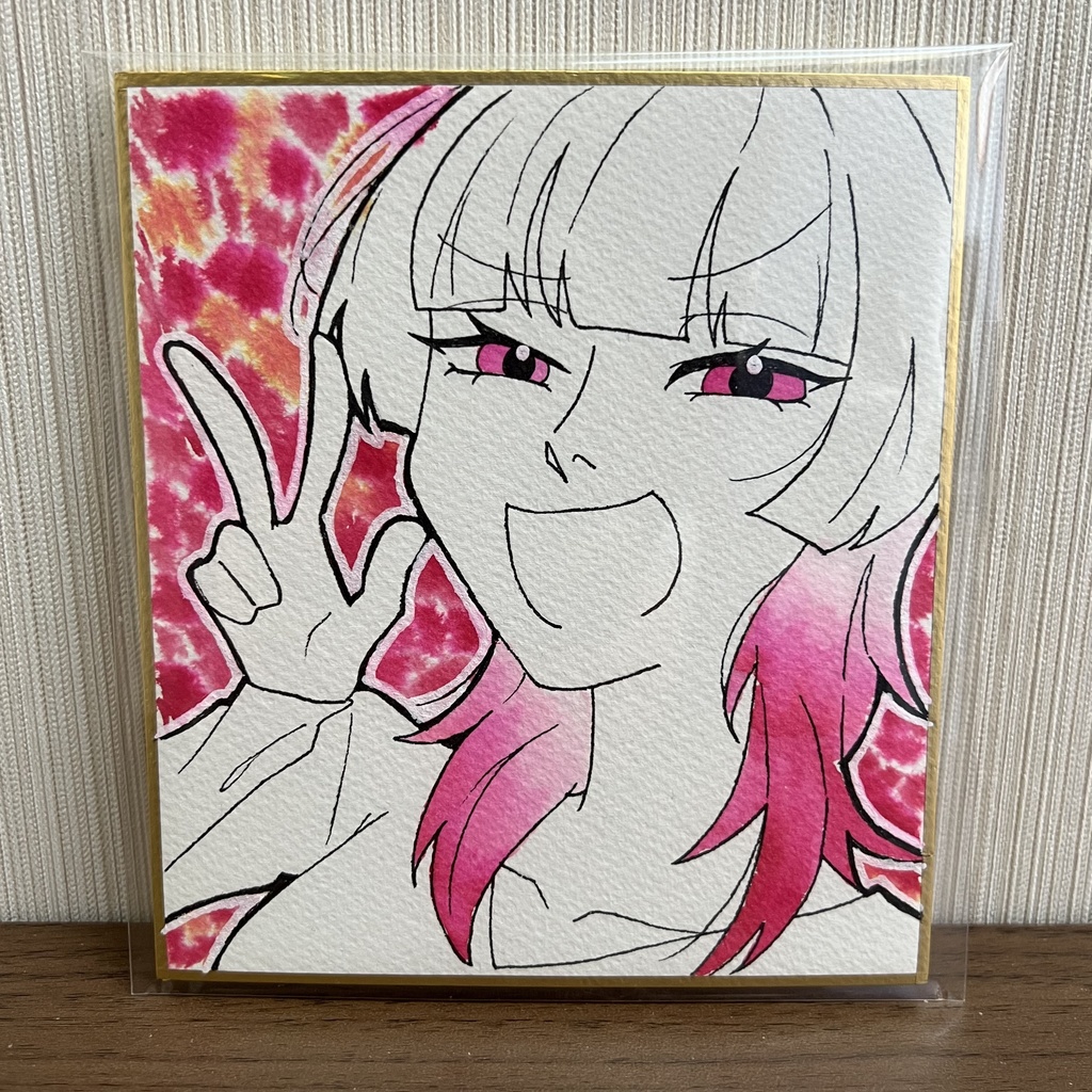 チョココロネ作　色紙原画