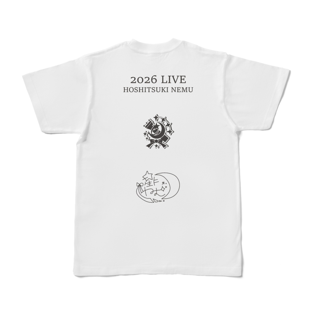 星月ねむライブTシャツ2026ホワイト