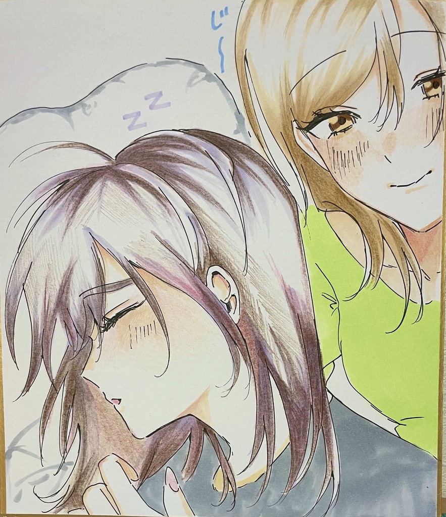 【色紙】創作百合 王子系(？)JK×幸薄OL