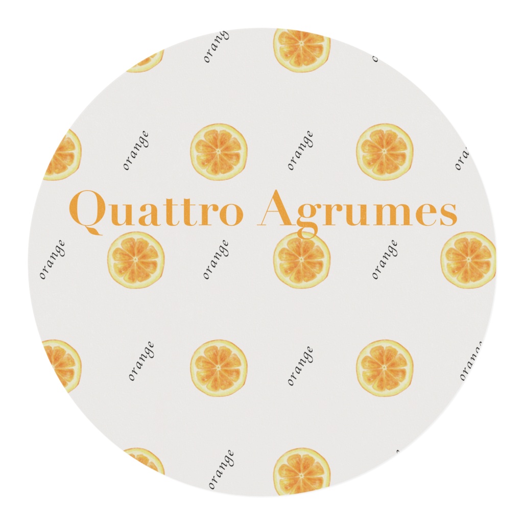 オレンジシリーズ マスキングテープ(Quattro Agrumes)