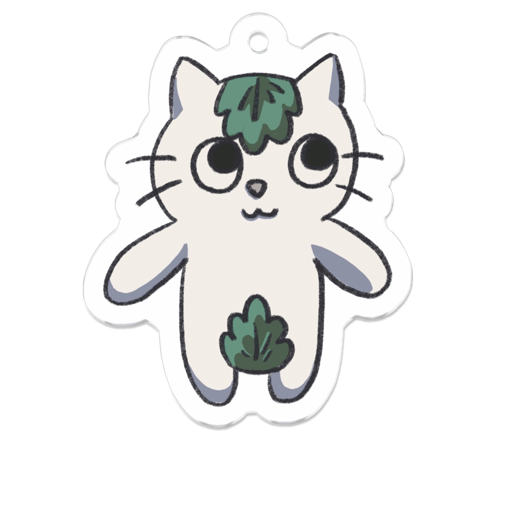 かしわねこ アクリルキーホルダー(もちまるや)