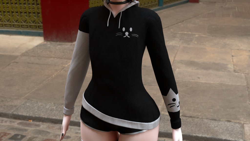 cat hoodie 