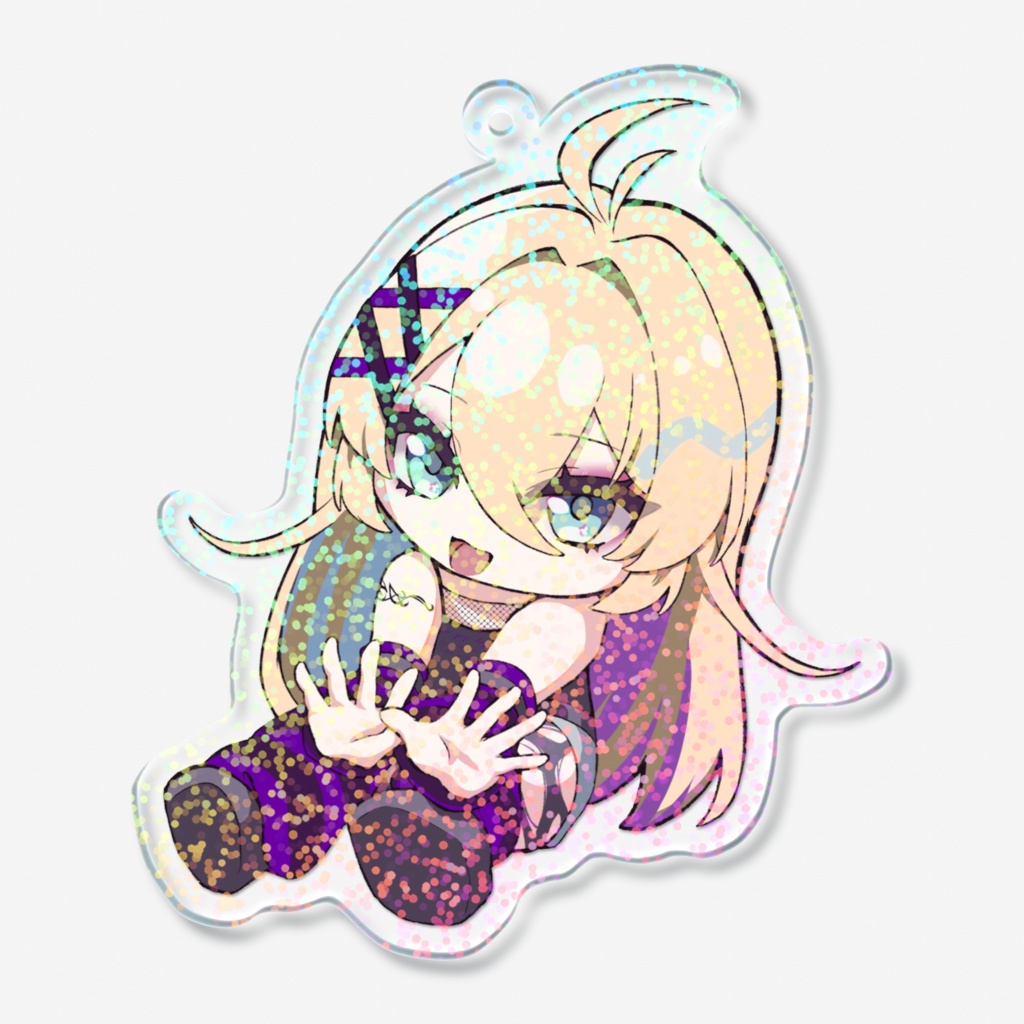 星空 月叶 HAPPY 4TH ANNIVERSARY アクリルキーホルダー