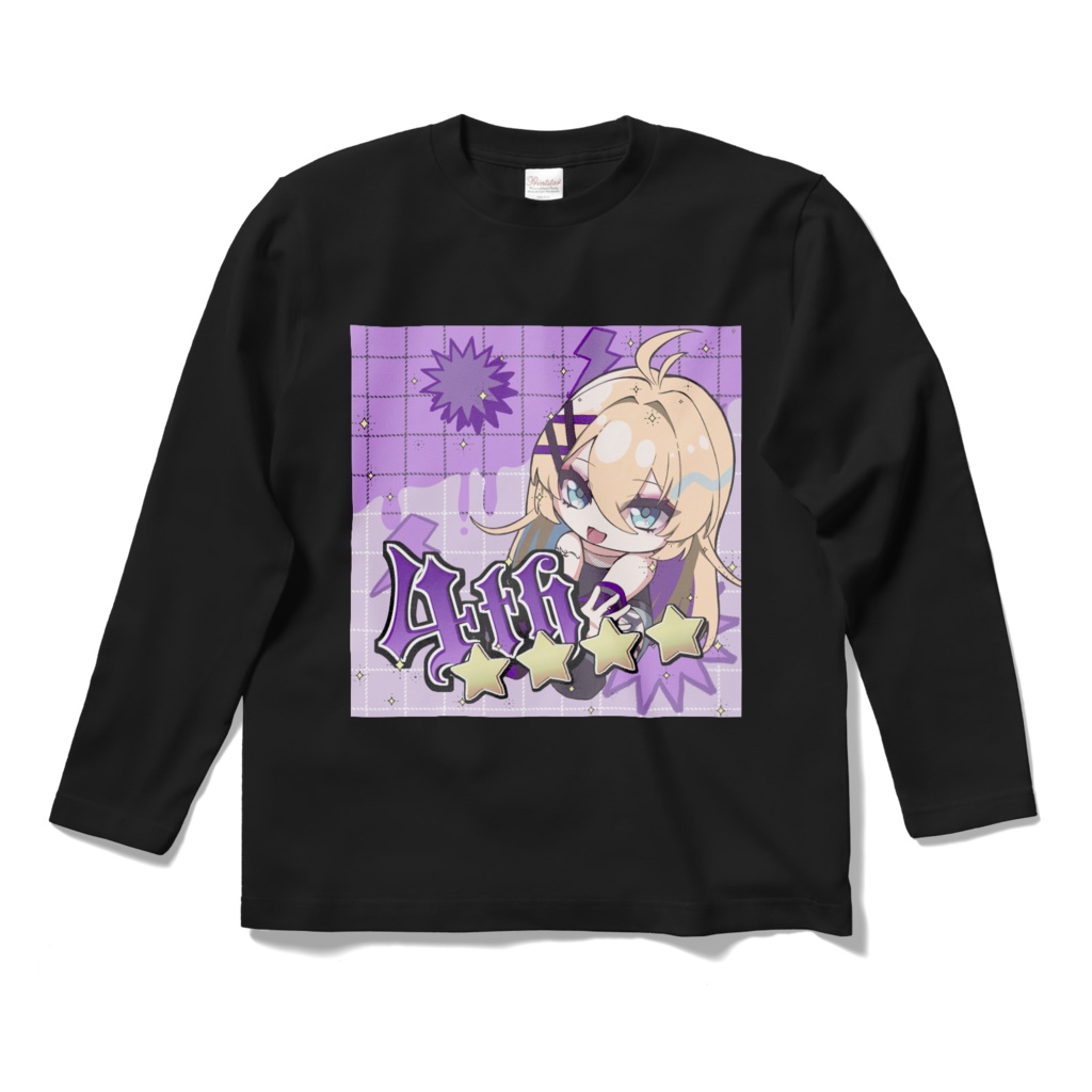 HAPPY 4TH ANNIVERSARY ロングスリーブTシャツ - BLACK