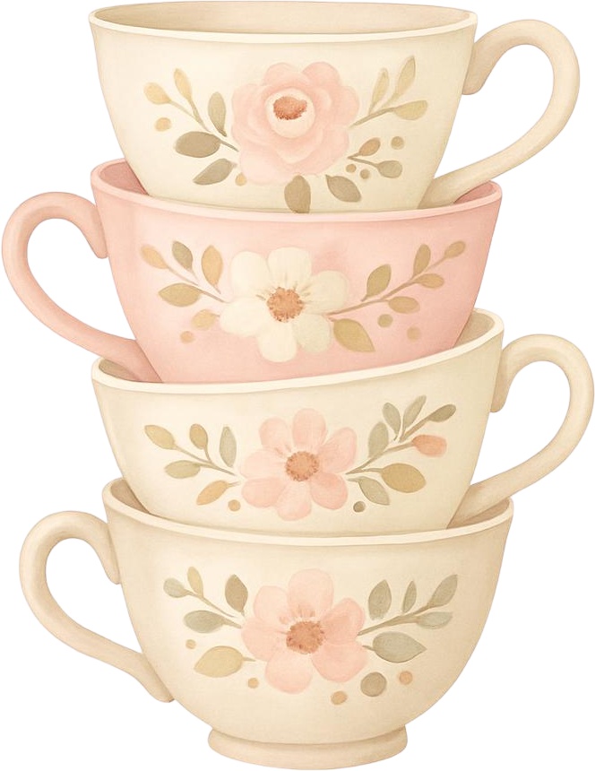 【PNG20点】Vintage Cafe 水彩クリップアート素材集