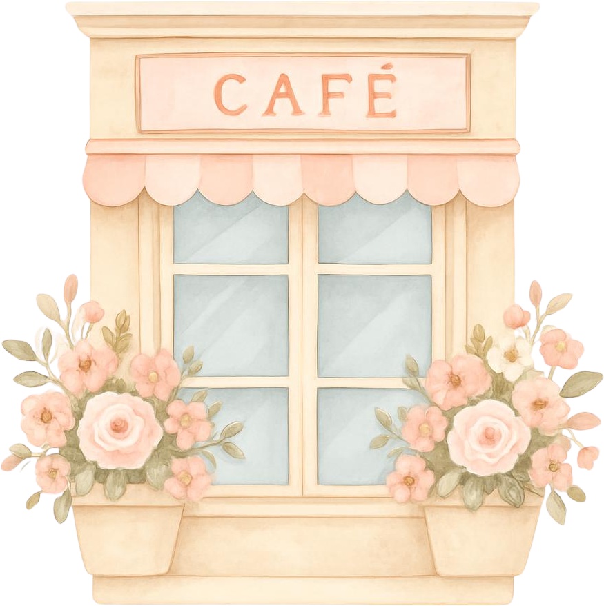 【PNG20点】Vintage Cafe 水彩クリップアート素材集