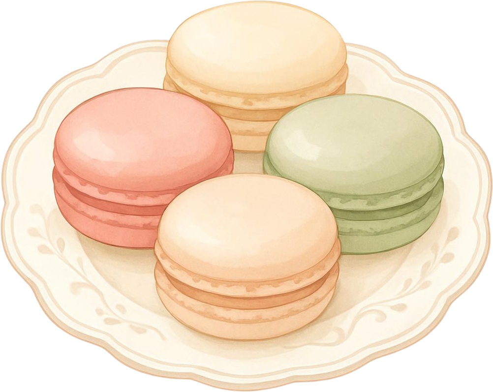 【PNG20点】Vintage Cafe 水彩クリップアート素材集