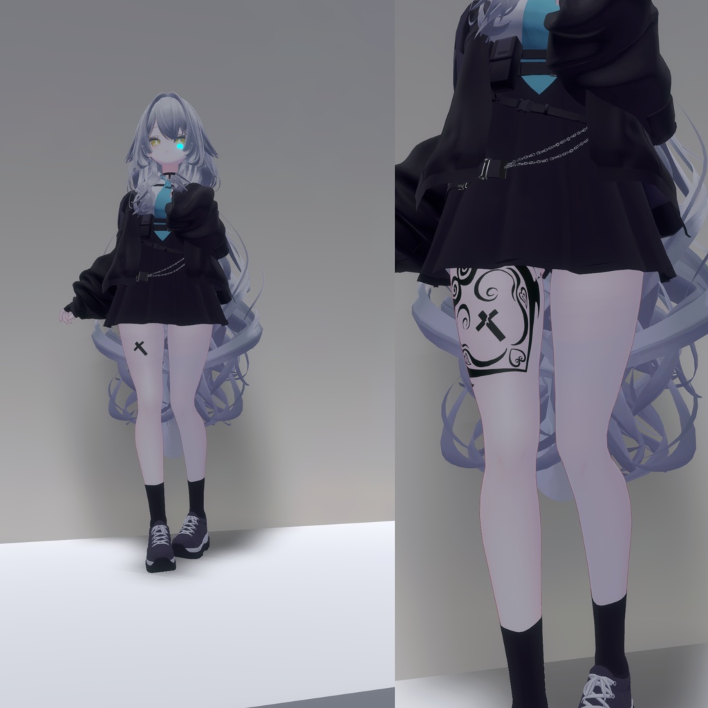 光る!模様が変わる!小悪魔タトゥー+おまけ