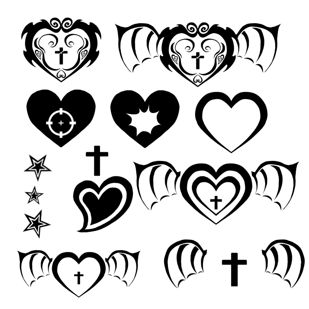 光る!模様が変わる!小悪魔タトゥー+おまけ