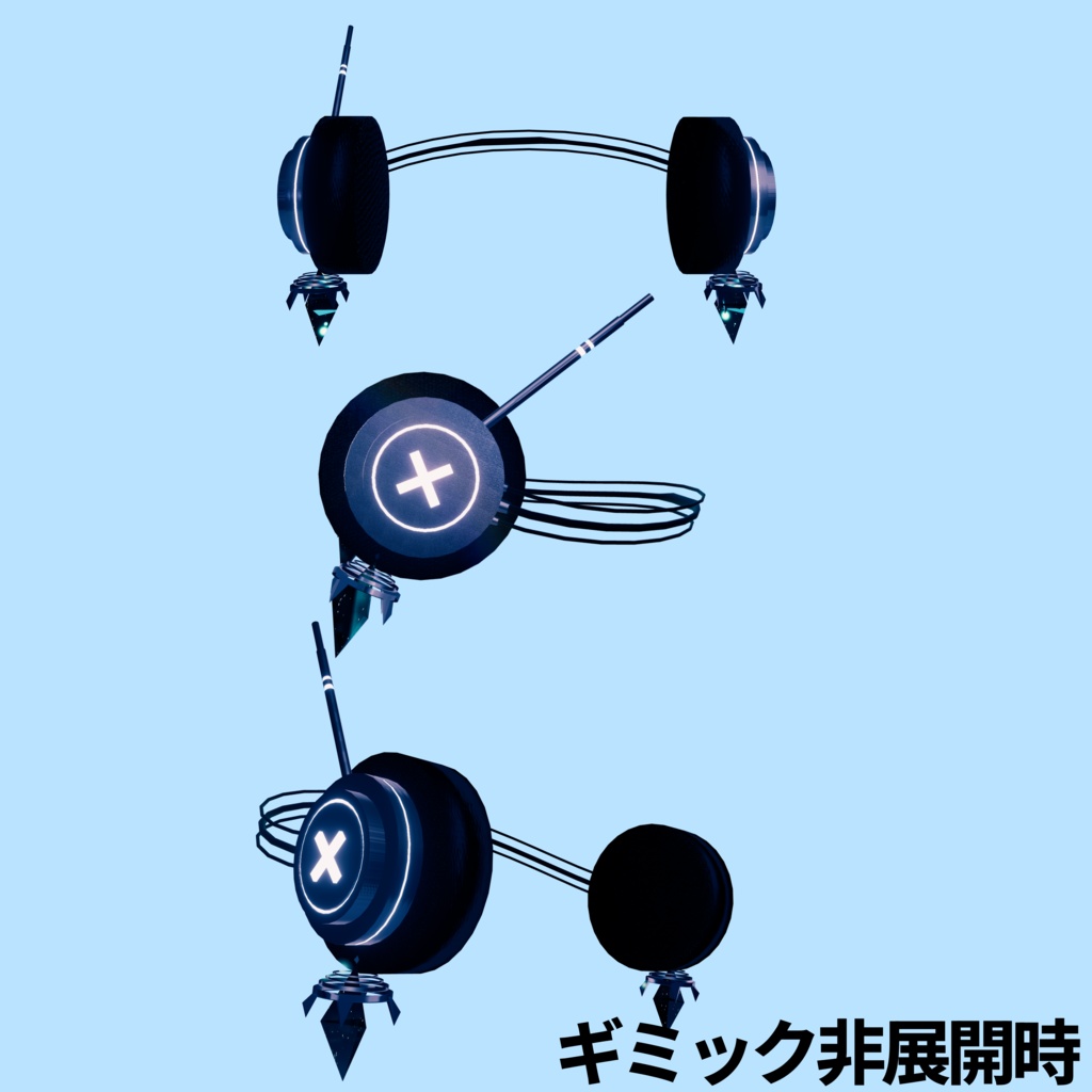 名入れ可能!星欠の蝶ヘッドホン-starfell batterfly headphone-