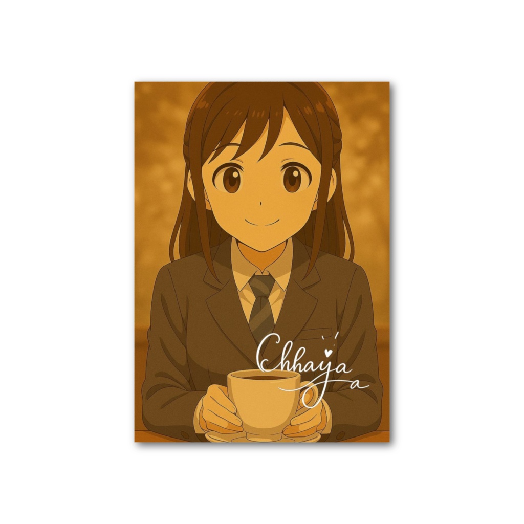 Morning Memory Card – Signature Edition（縦／両面｜Chihaya Amamiya）