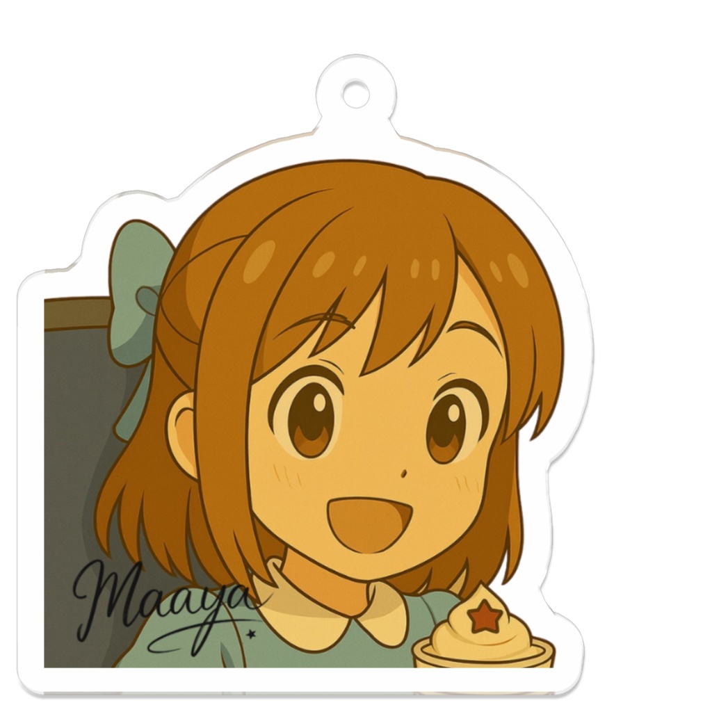 星野真彩「星の名はハピネス」アクリルキーホルダー（50mm・コーティング）