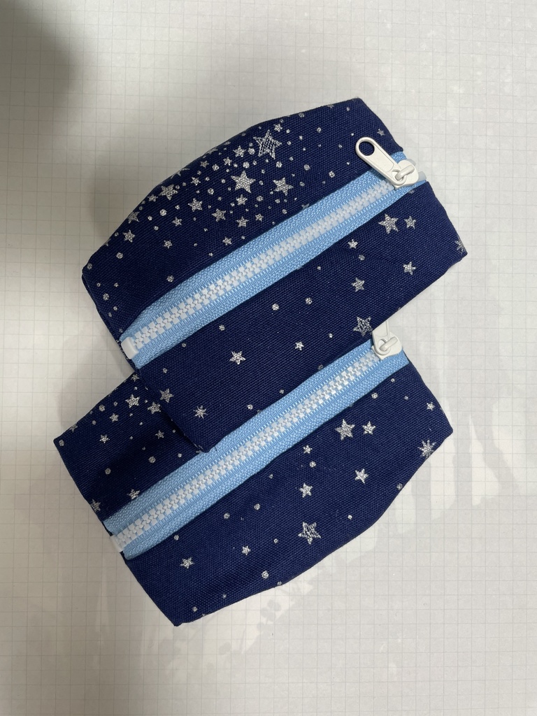ミニポーチ(星・水色)