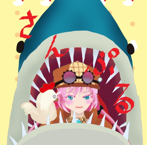 サメに食べられそうになる画像