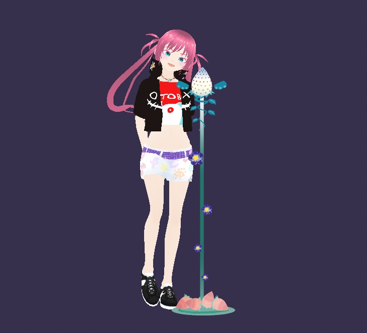 vtuber配信フリー素材『イチゴマイク』カラーバリエーション2種
