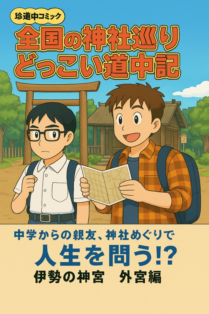 珍道中コミック『全国の神社巡り・どっこい道中記』伊勢の神宮　外宮編